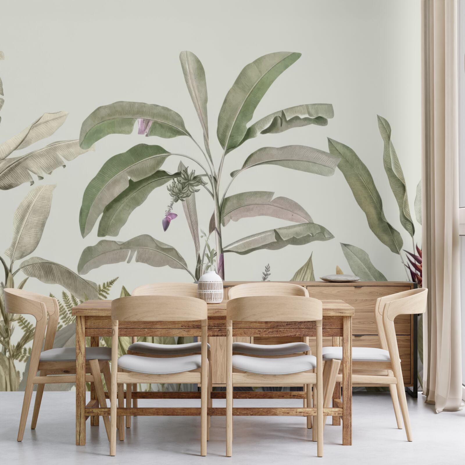 Fototapeta rzadko ukształtowane rośliny i liście