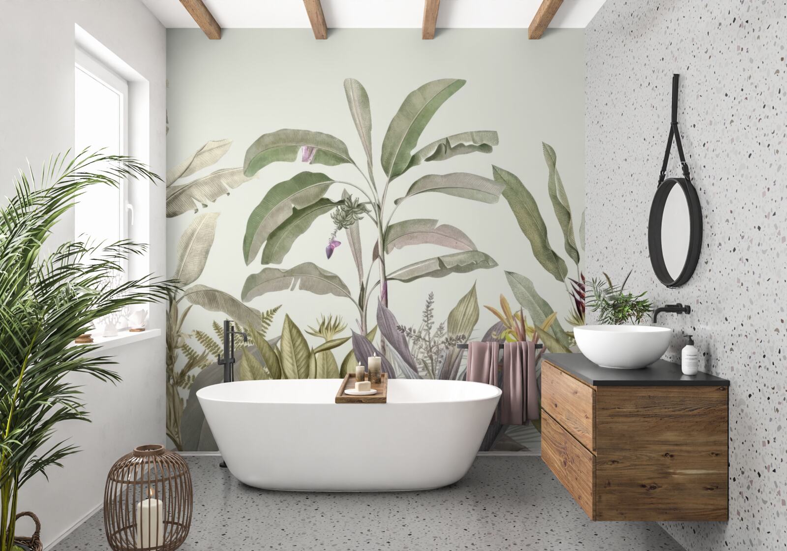 Fototapeta rzadko ukształtowane rośliny i liście