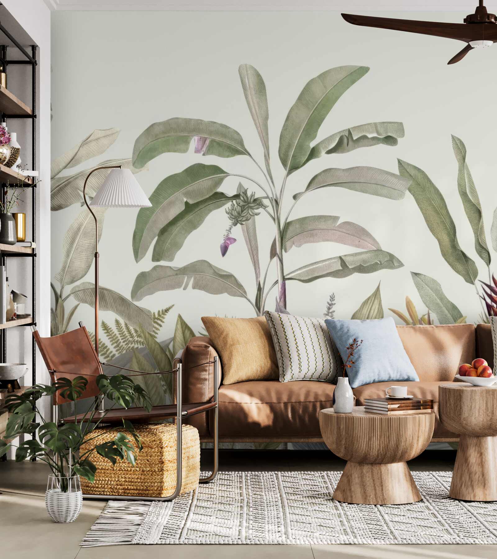 Fototapeta rzadko ukształtowane rośliny i liście