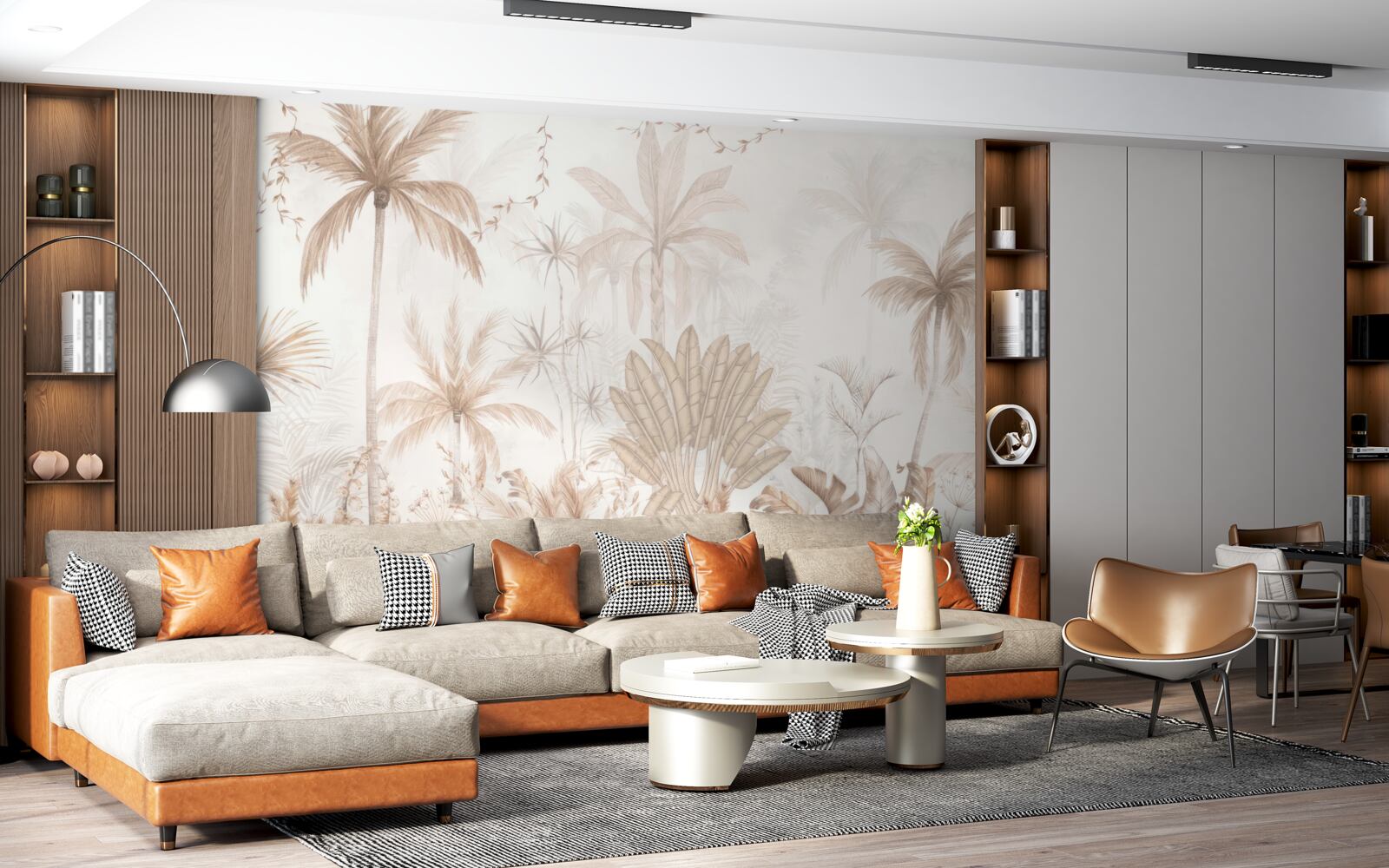 Fototapeta rośliny w odcieniach brązu