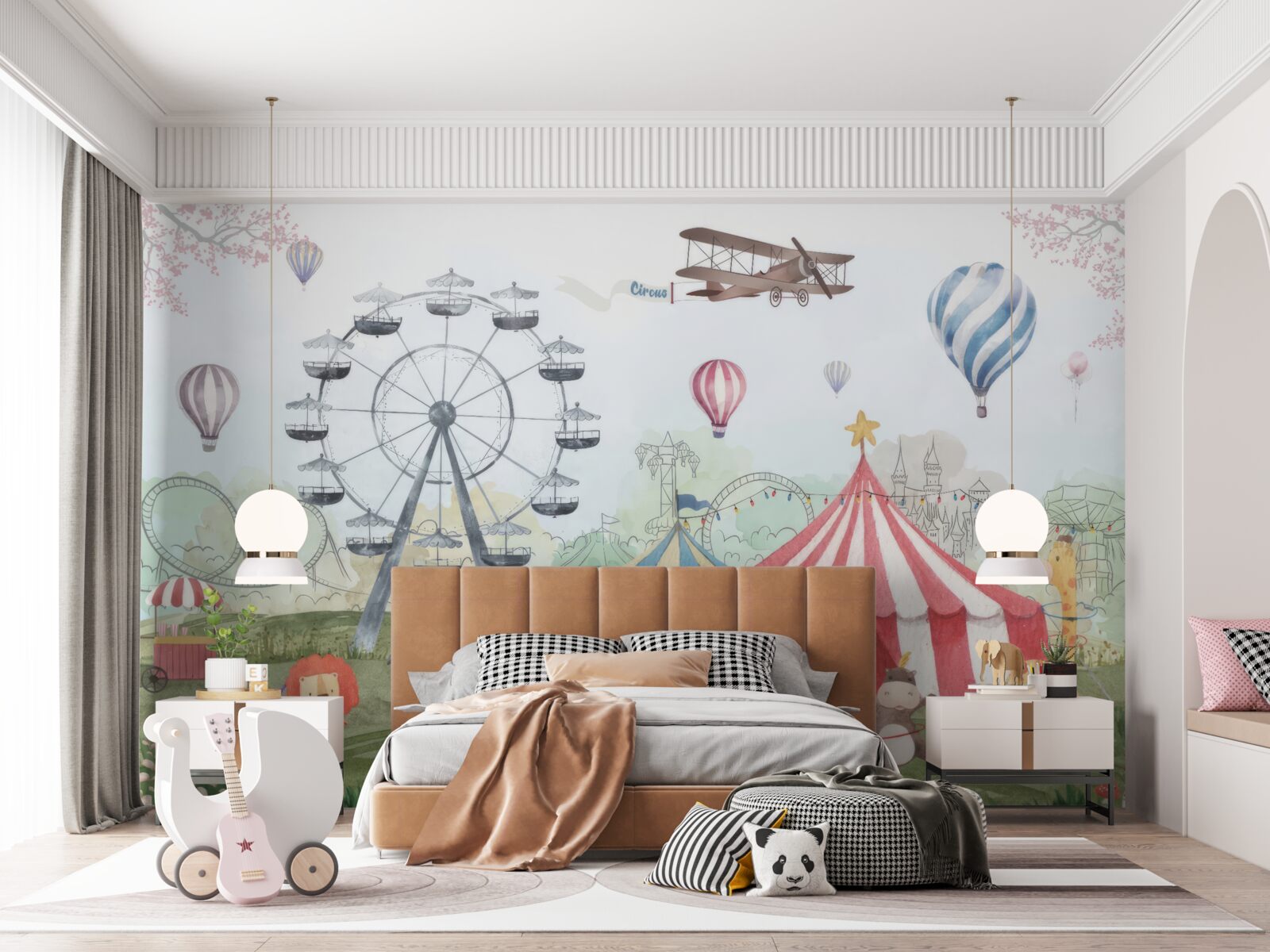 Fototapeta cyrk namiotowy i ogromne koło