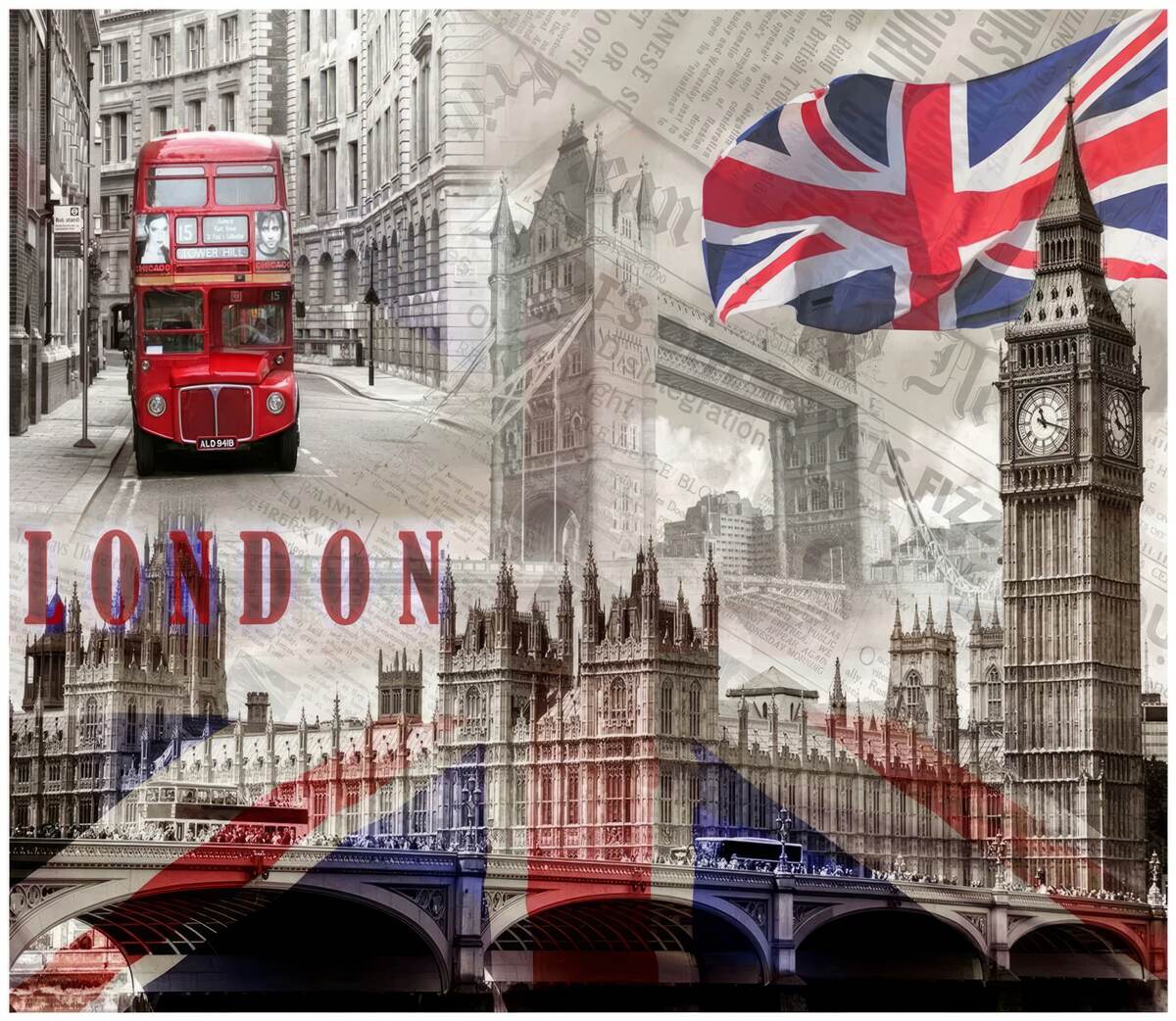 Fototapeta londyńskie atrakcje turystyczne