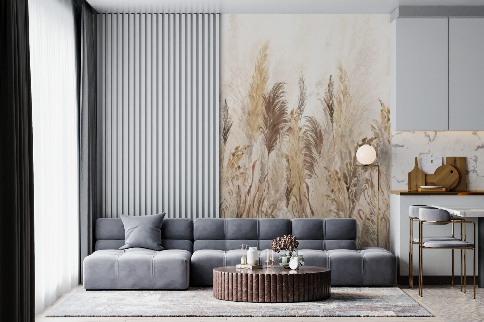 Fototapeta rośliny są brązowe