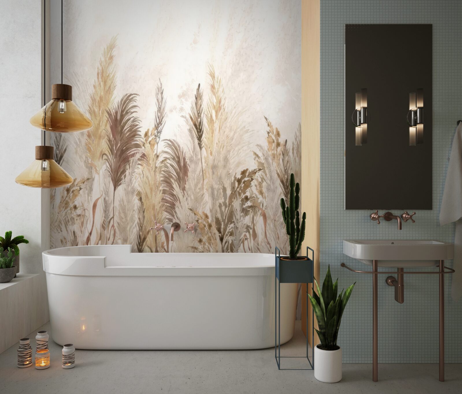 Fototapeta rośliny są brązowe