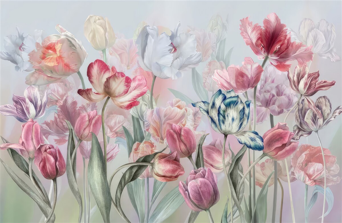 Fototapeta różnorodność pięknych kwiatów