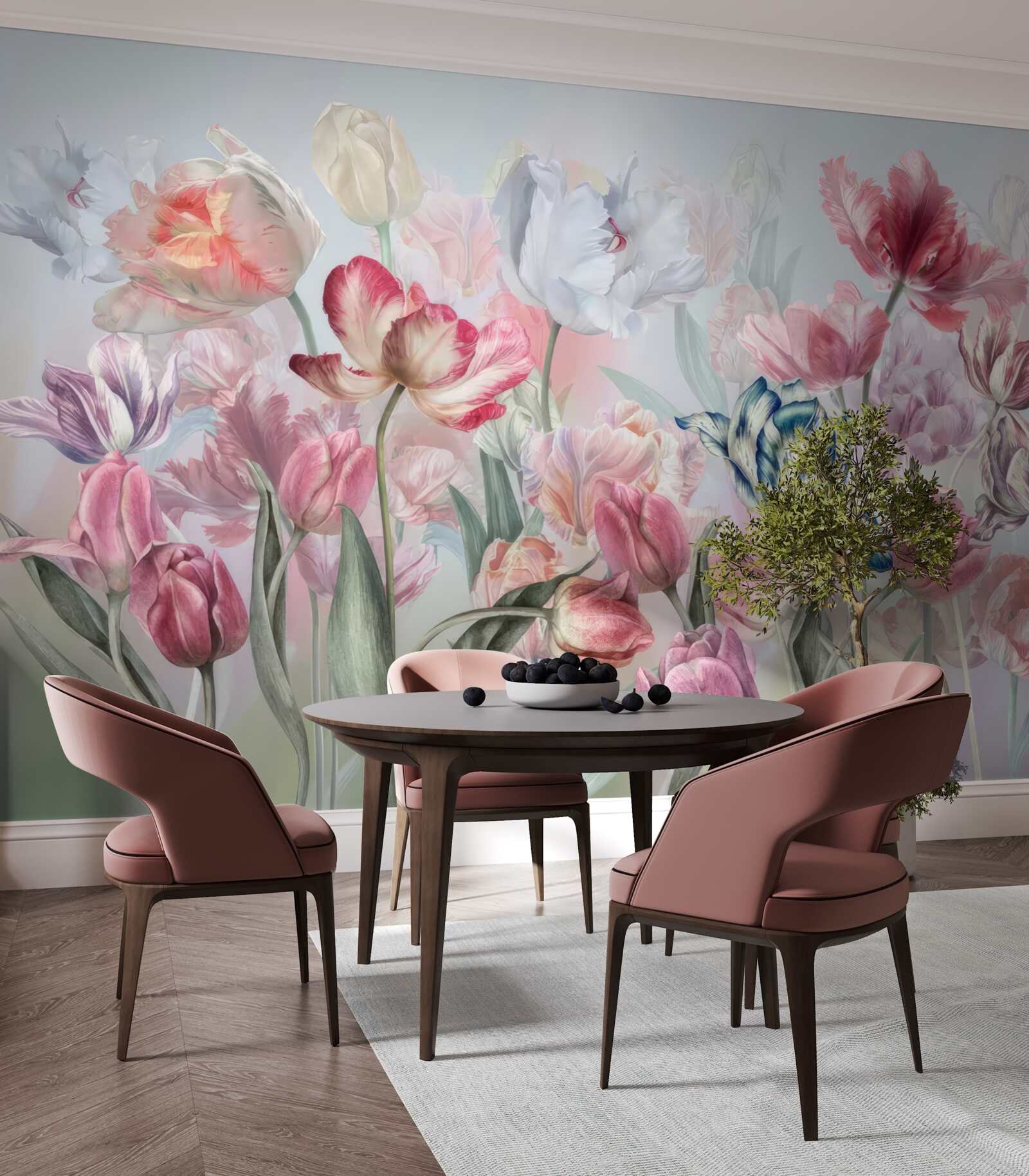 Fototapeta różnorodność pięknych kwiatów