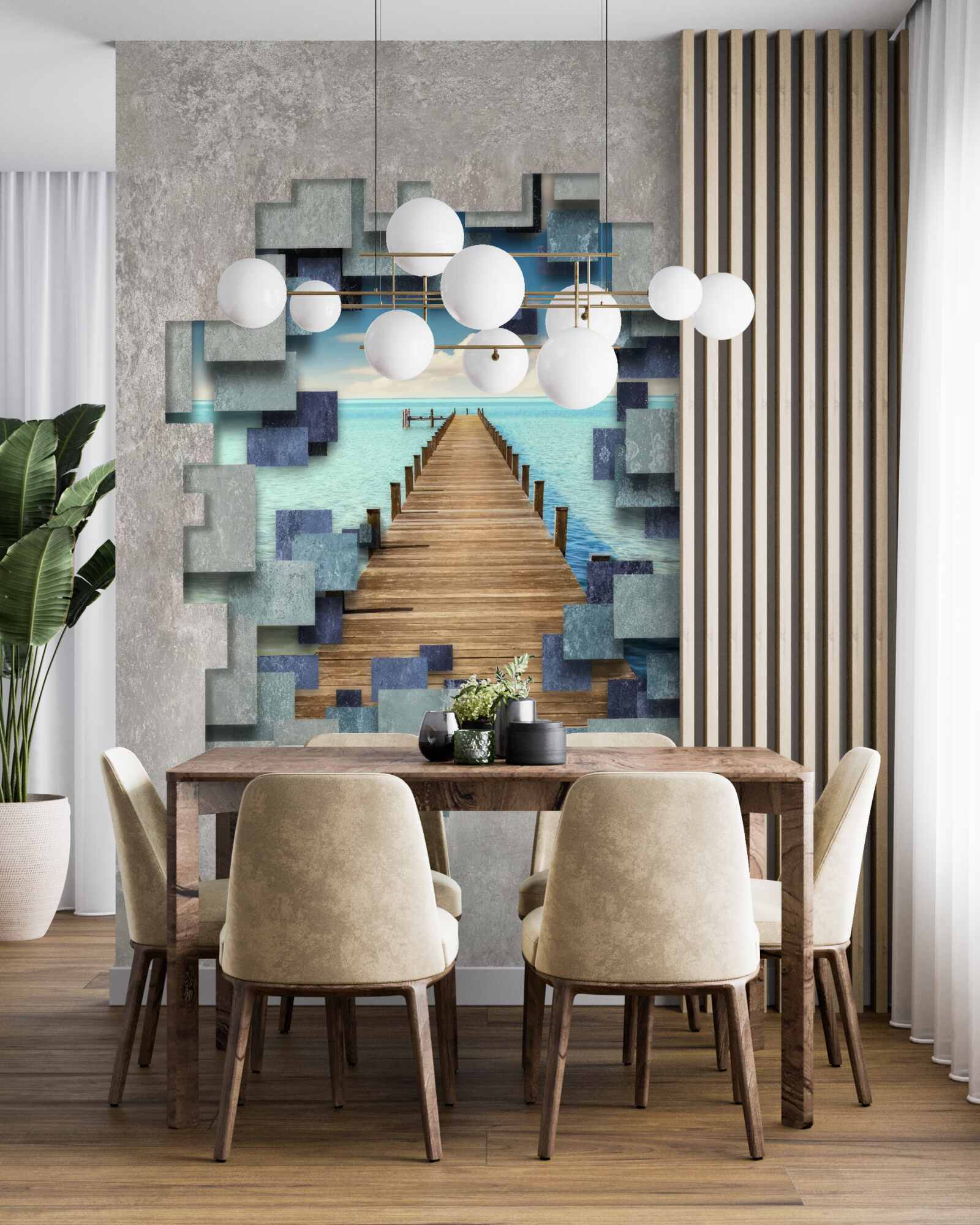 Fototapeta widok na most i ocean