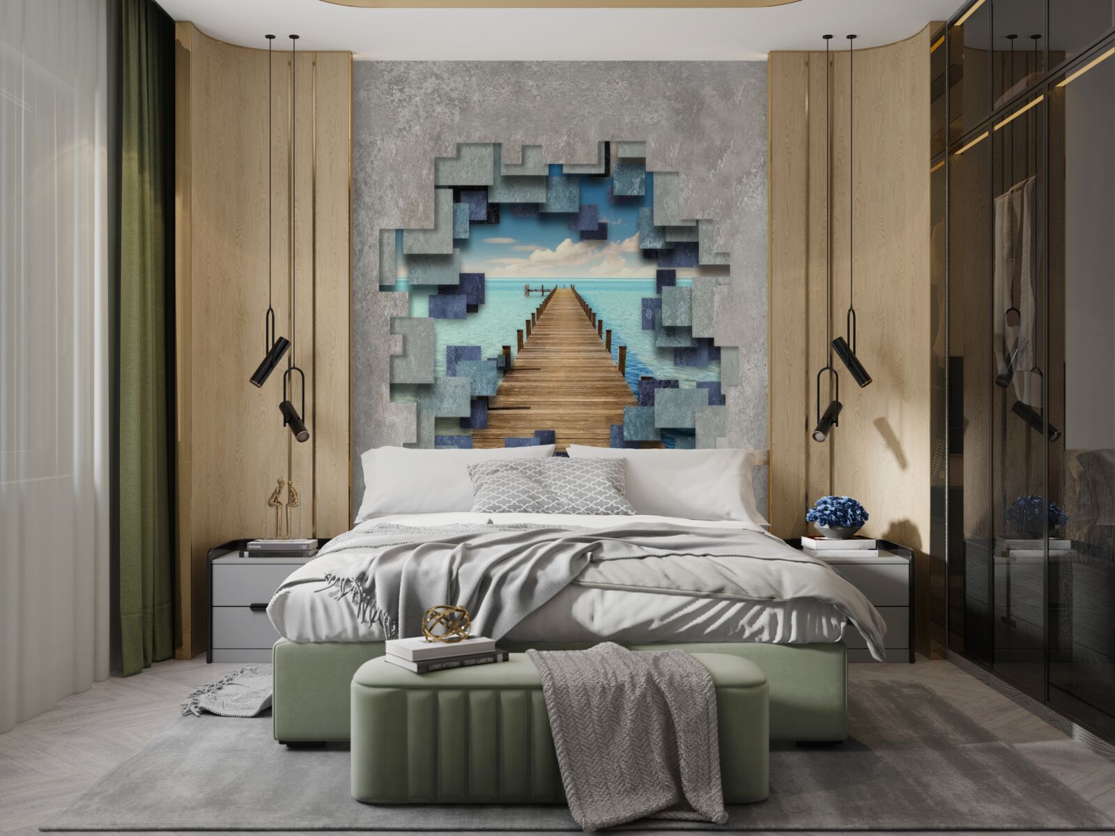 Fototapeta widok na most i ocean