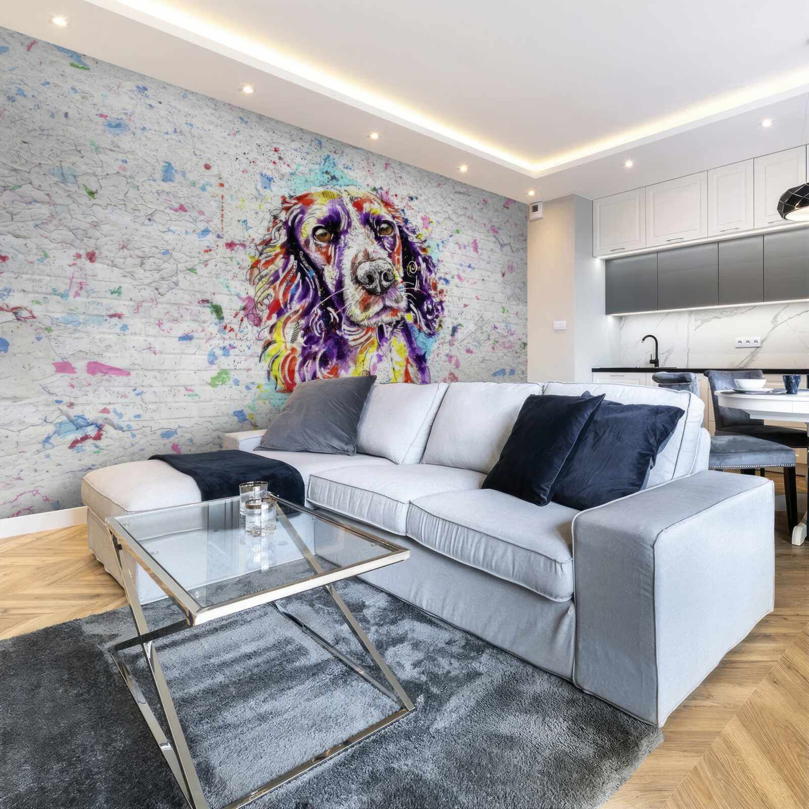 Fototapeta pies pop-artu