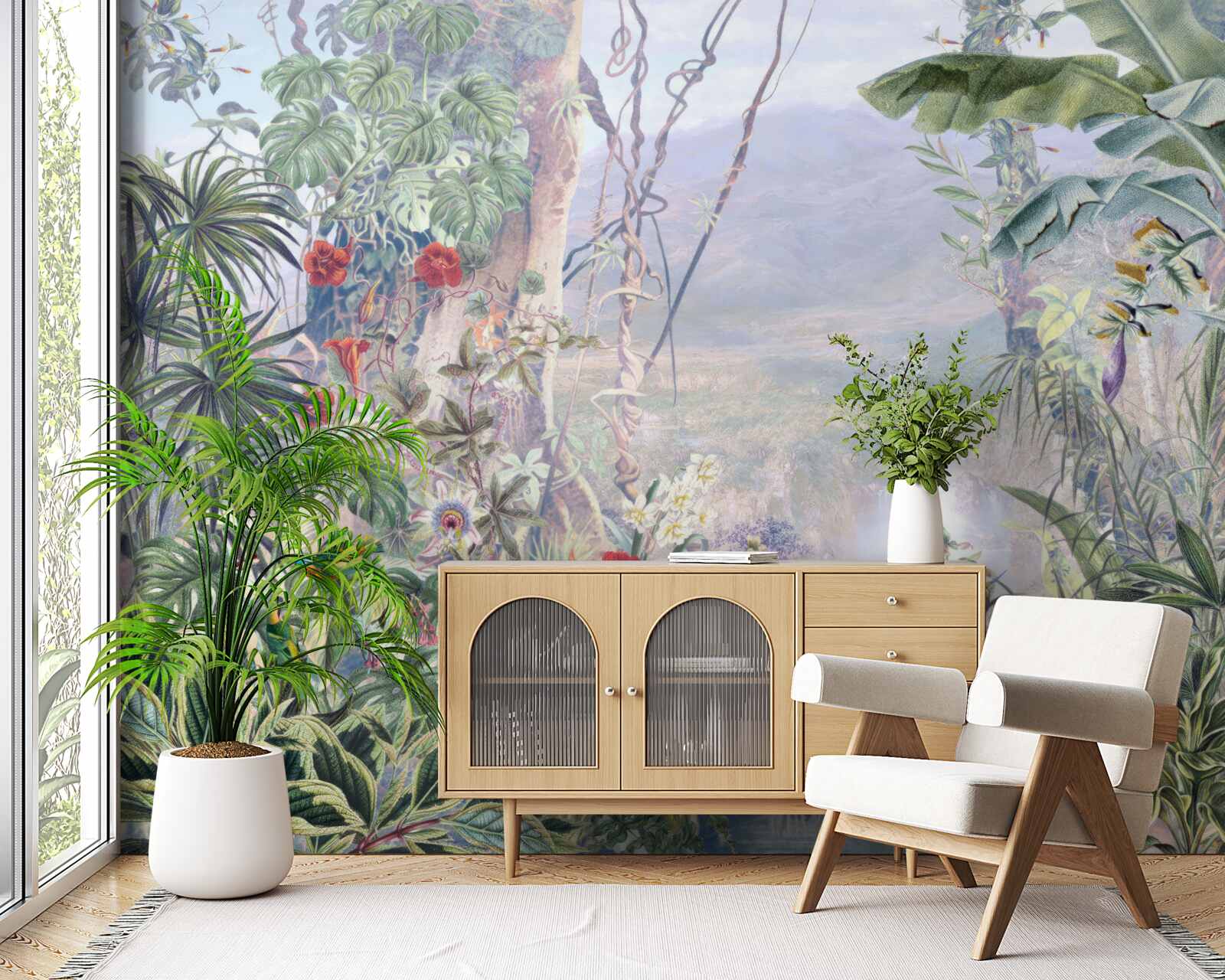 Fototapeta pierzaści mieszkańcy dżungli