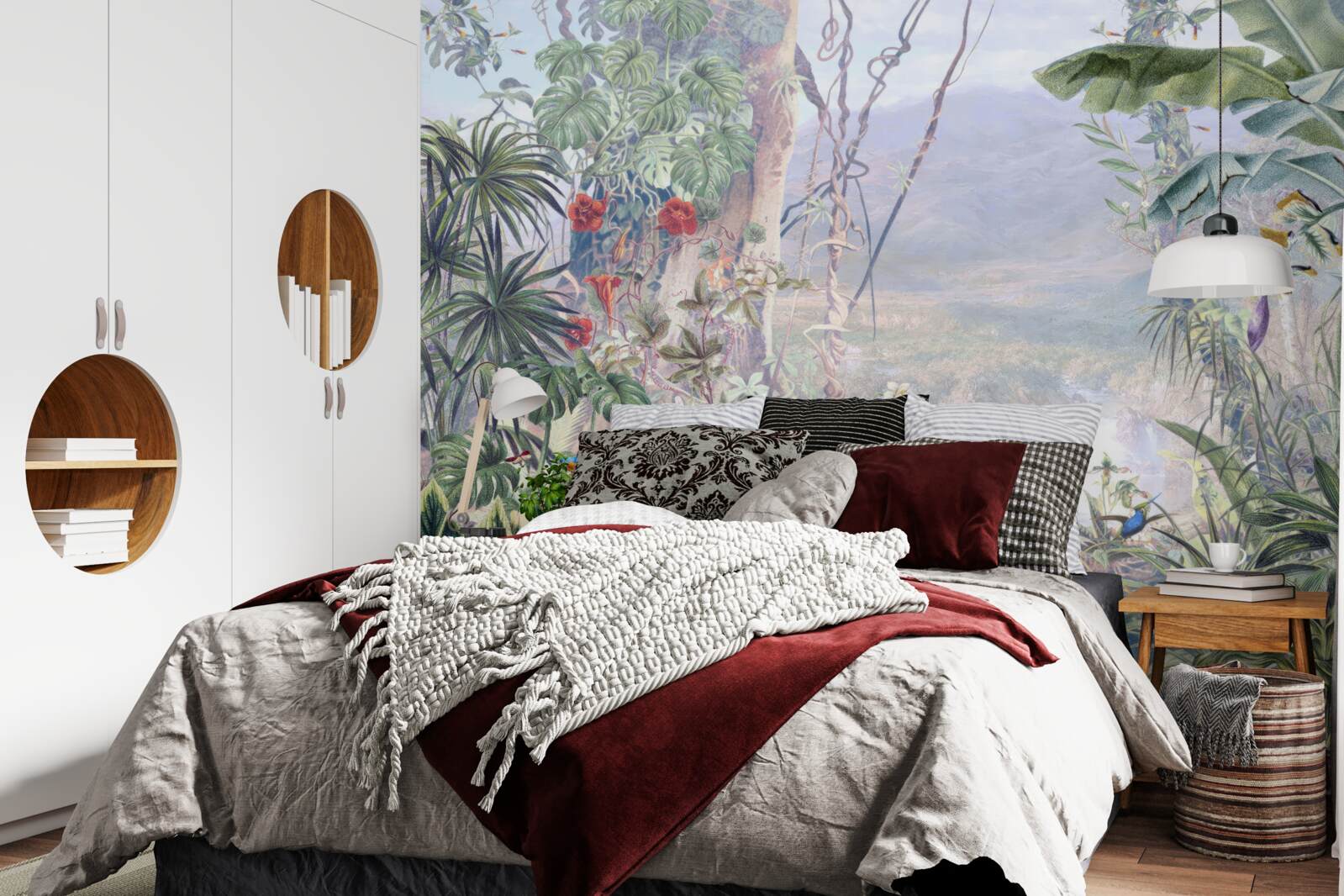 Fototapeta pierzaści mieszkańcy dżungli