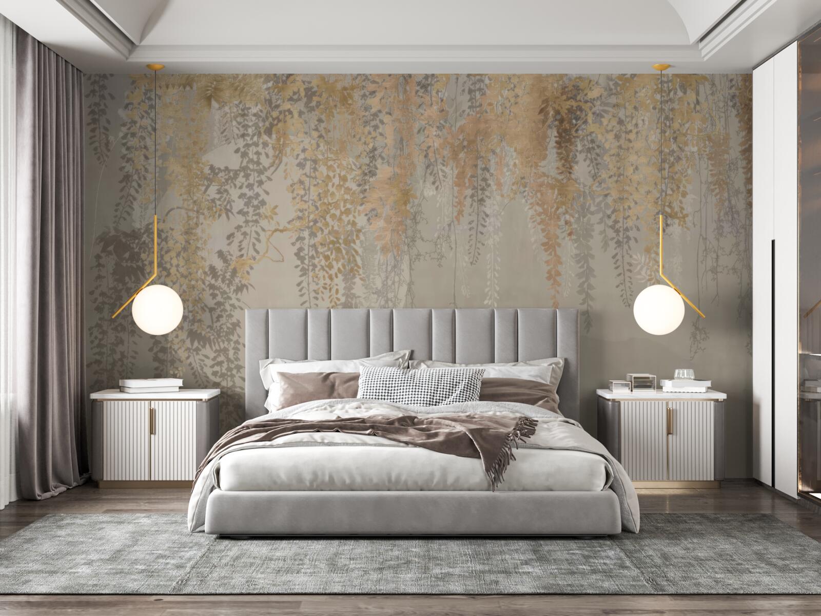 Fototapeta cienkie rośliny sięgające w dół