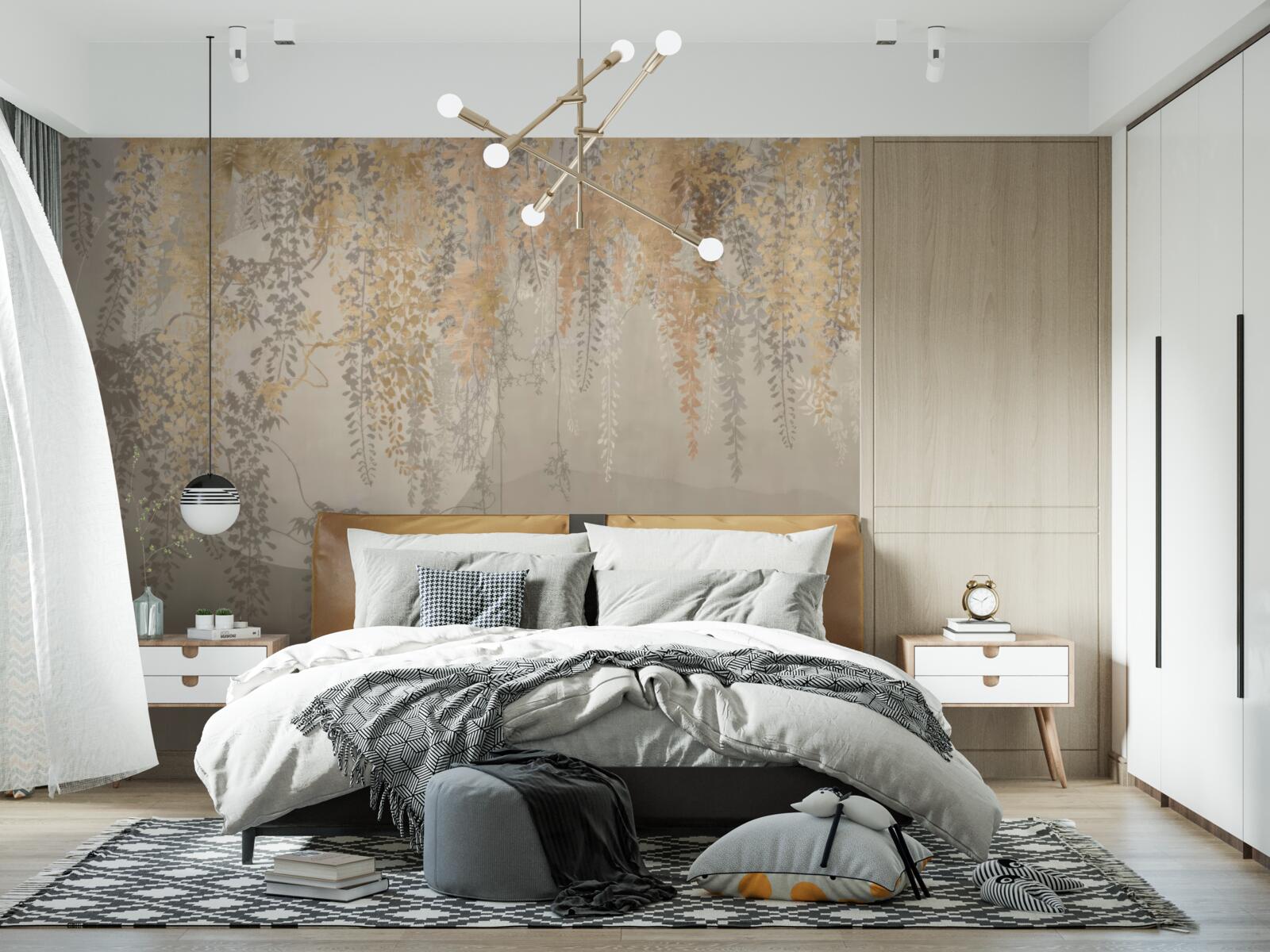 Fototapeta cienkie rośliny sięgające w dół