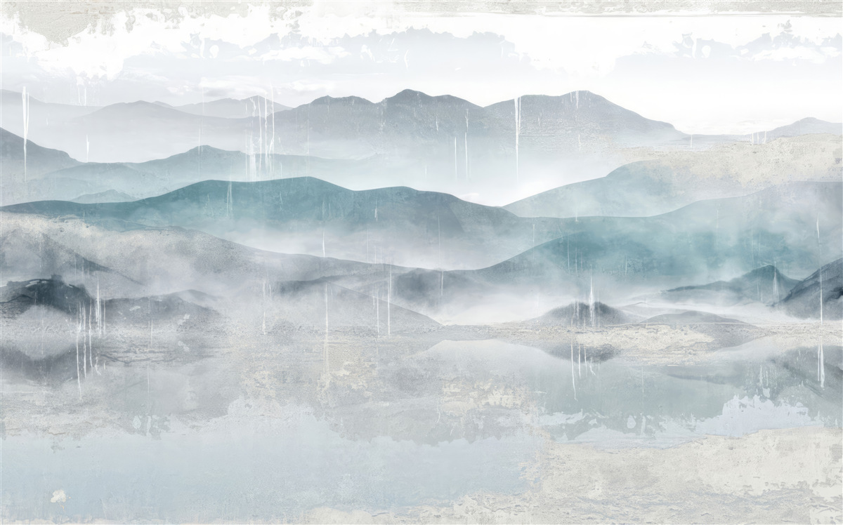 Fototapeta zamazane kontury gór