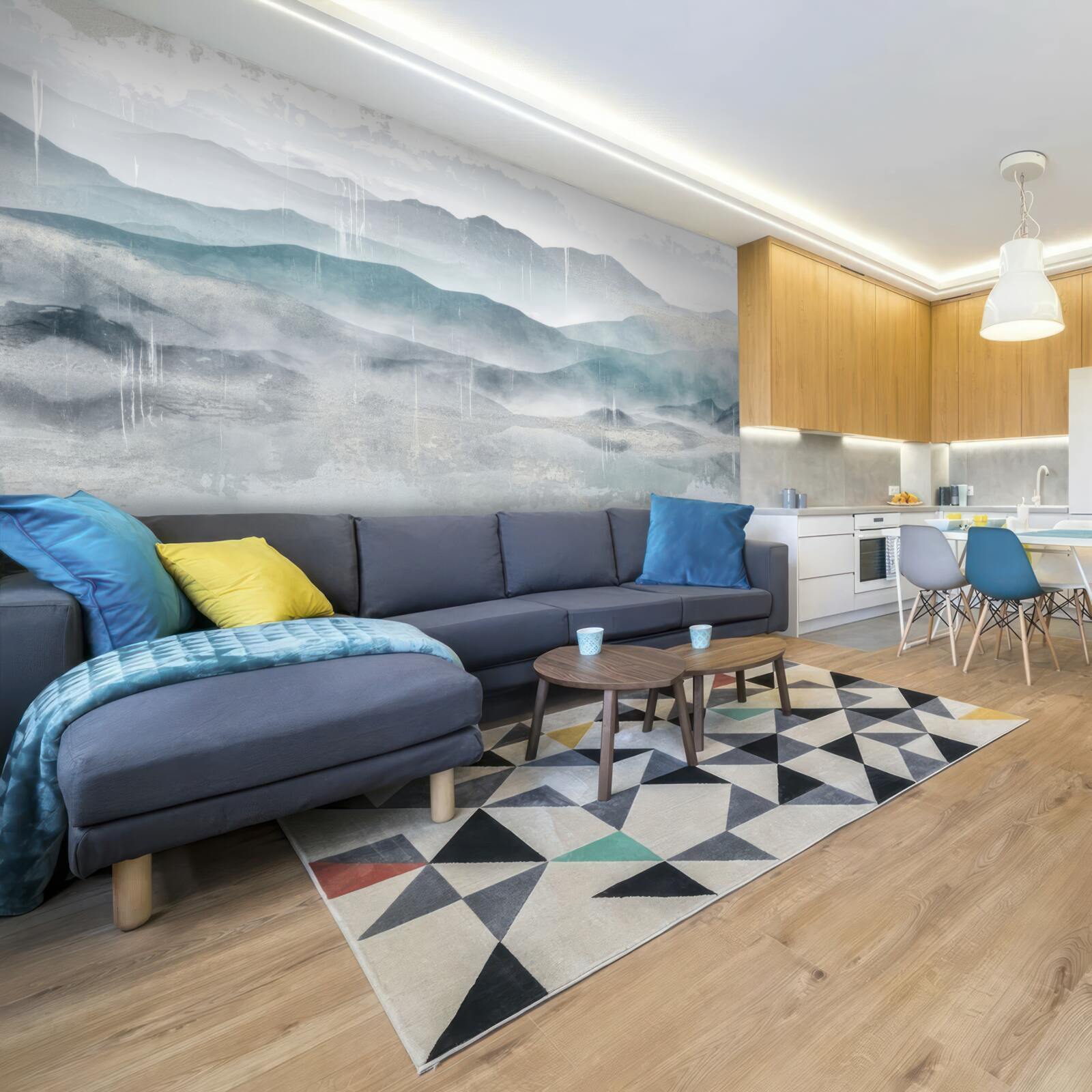 Fototapeta zamazane kontury gór