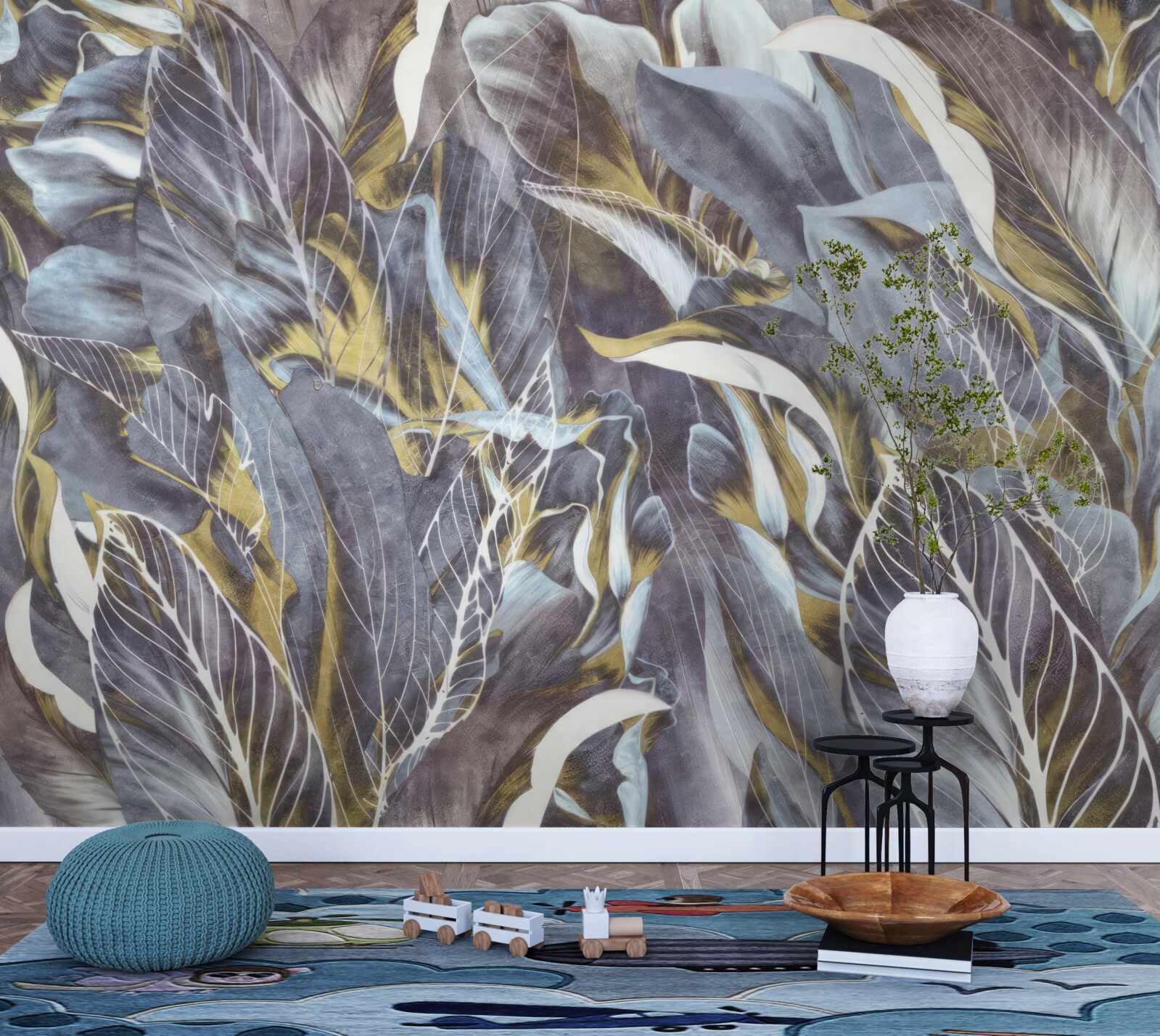 Fototapeta gęsta kurtyna liści