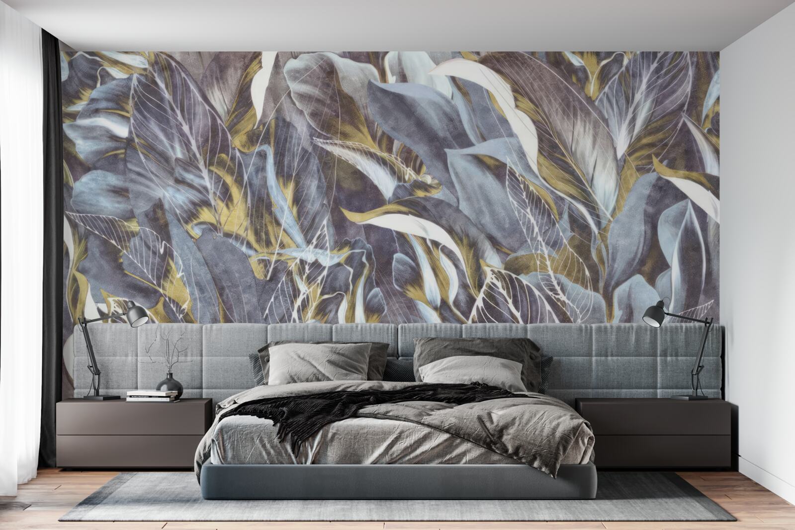 Fototapeta gęsta kurtyna liści