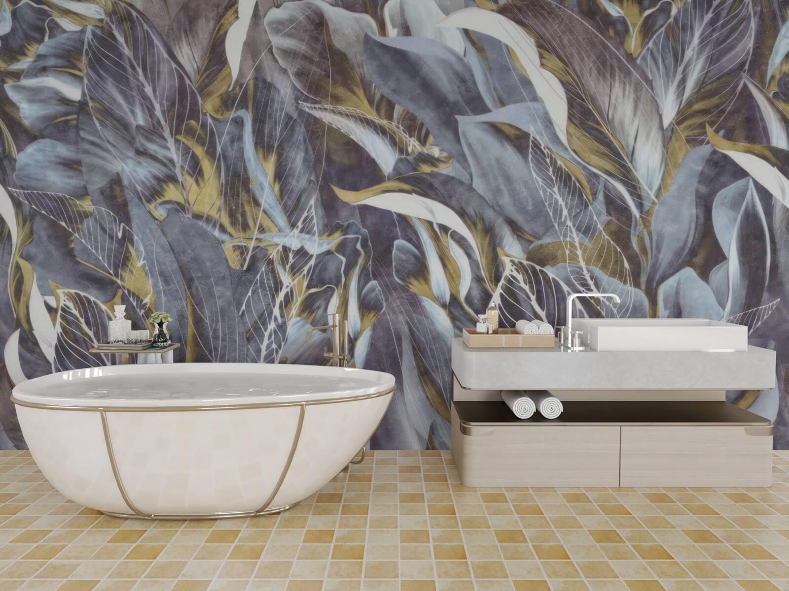 Fototapeta gęsta kurtyna liści