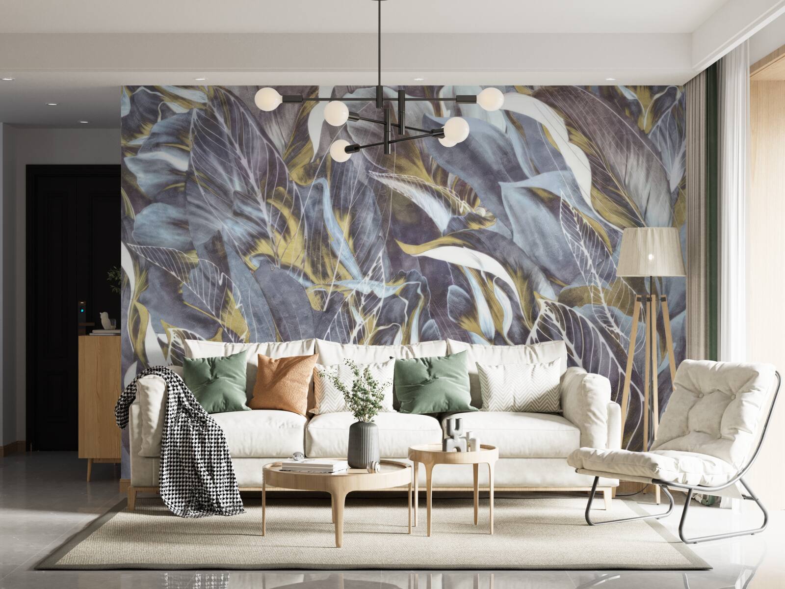 Fototapeta gęsta kurtyna liści