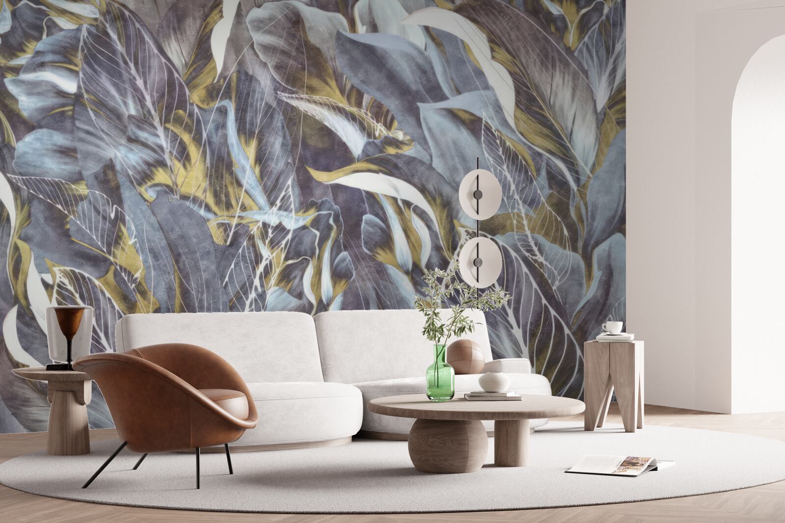 Fototapeta gęsta kurtyna liści