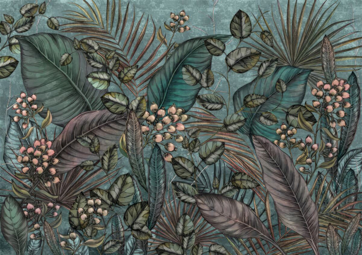 Fototapeta tło ciemnych liści