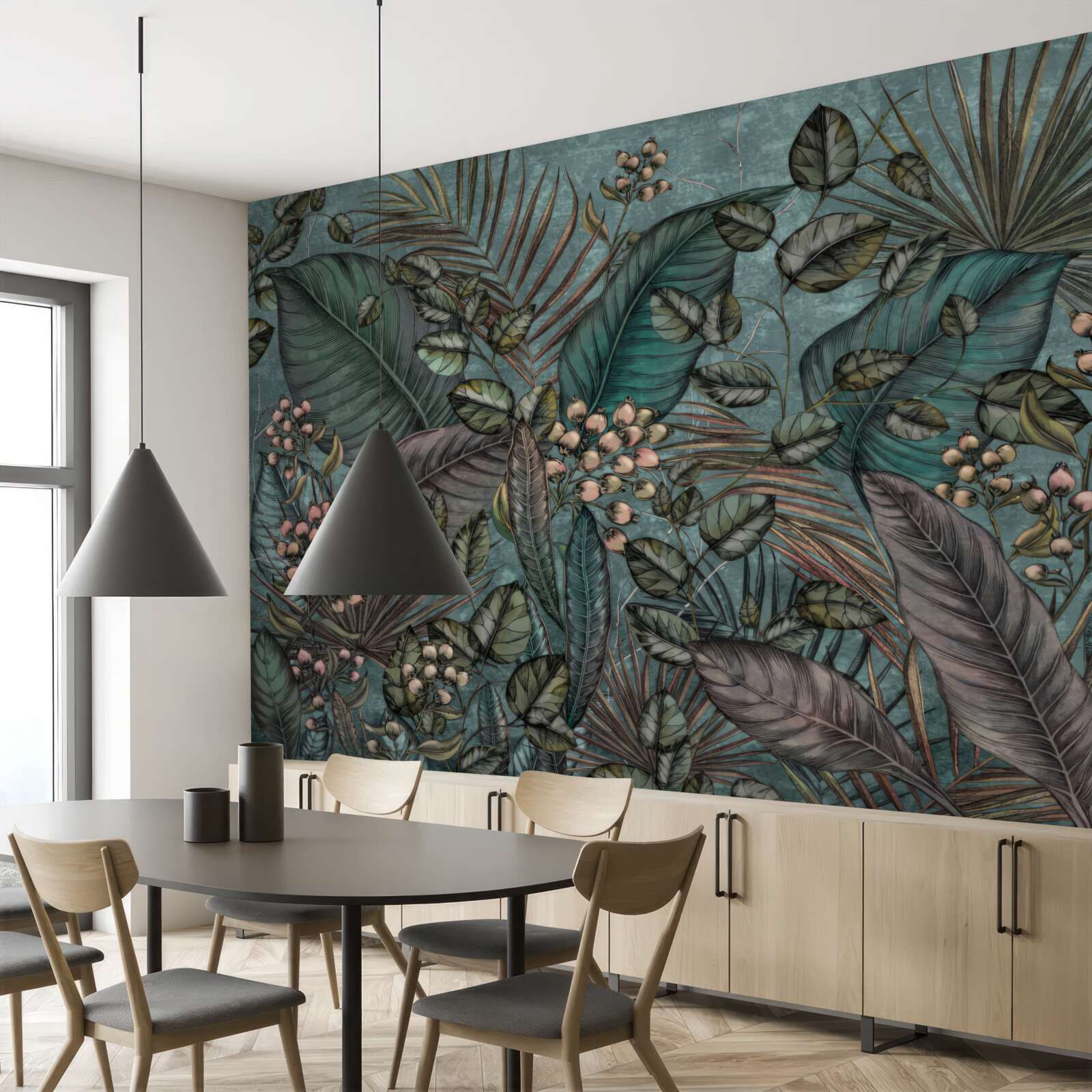 Fototapeta tło ciemnych liści