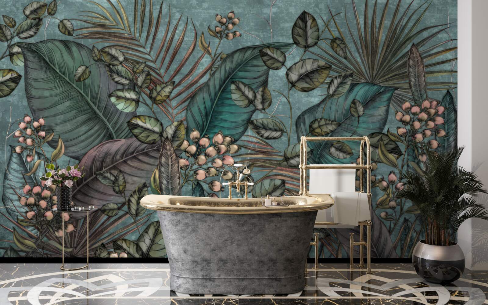 Fototapeta tło ciemnych liści