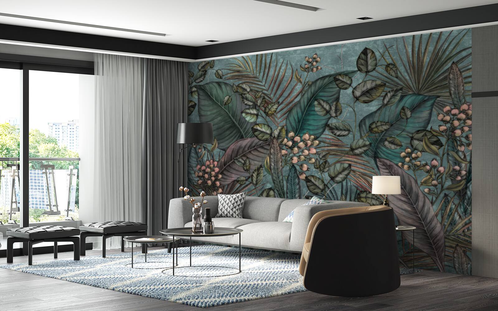 Fototapeta tło ciemnych liści