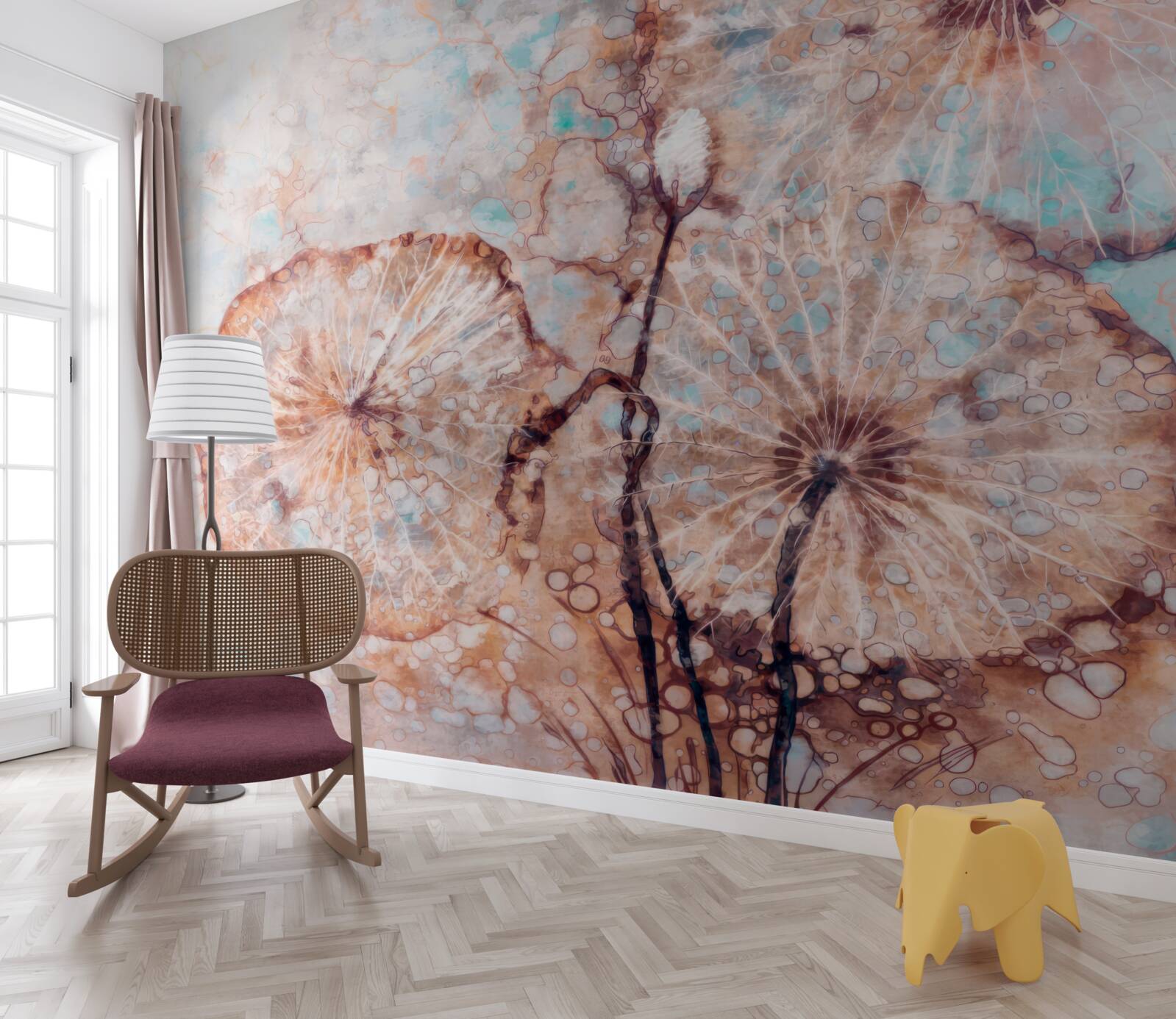 Fototapeta roślina przedstawiona w niecodzienny sposób