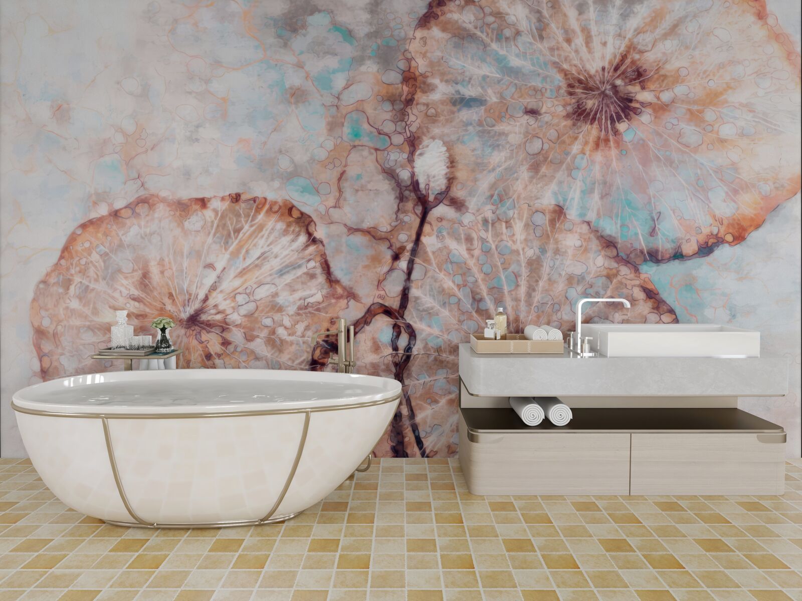 Fototapeta roślina przedstawiona w niecodzienny sposób