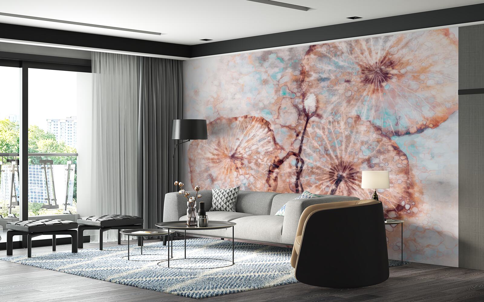 Fototapeta roślina przedstawiona w niecodzienny sposób