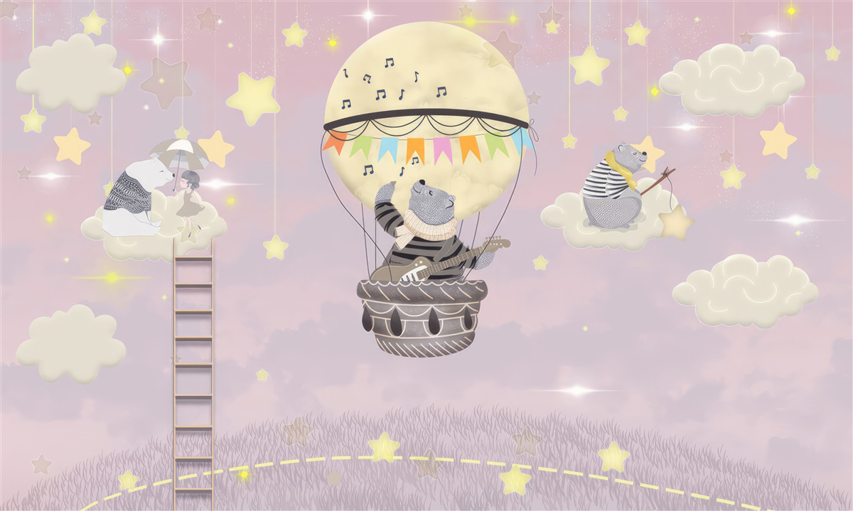 Fototapeta niebiańskie niedźwiedzie