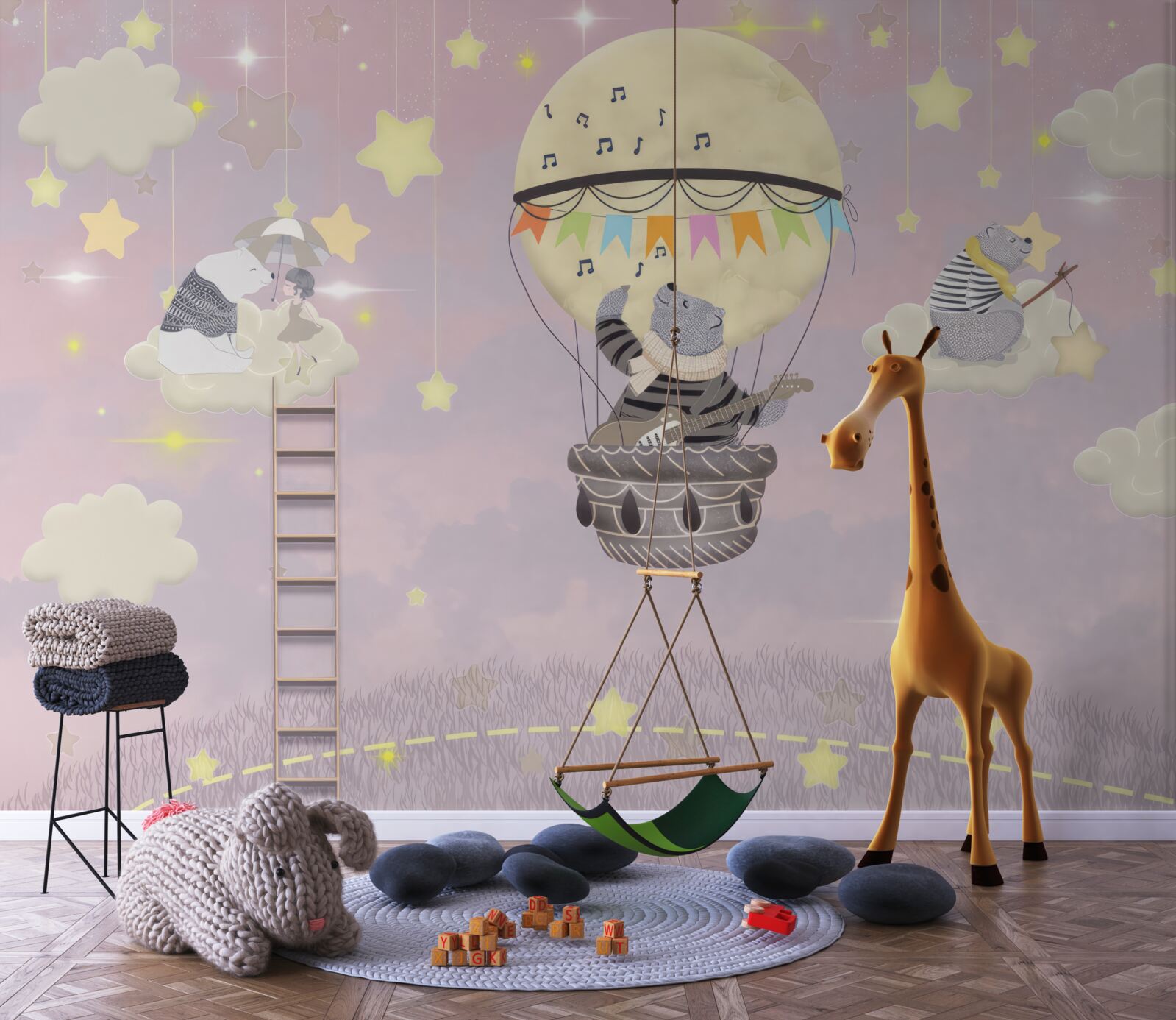 Fototapeta niebiańskie niedźwiedzie