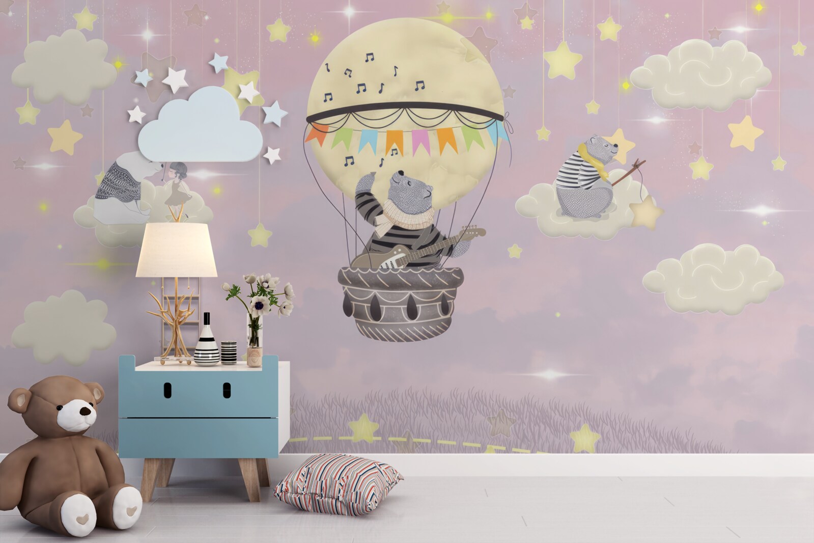 Fototapeta niebiańskie niedźwiedzie