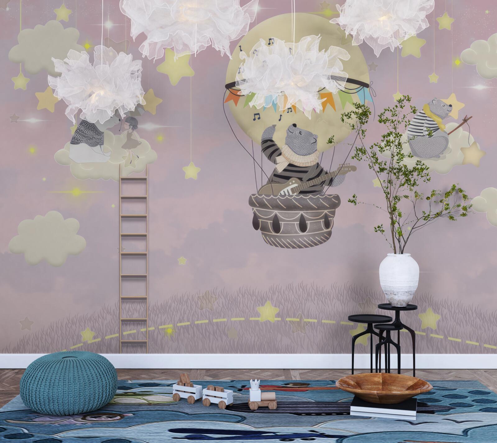 Fototapeta niebiańskie niedźwiedzie