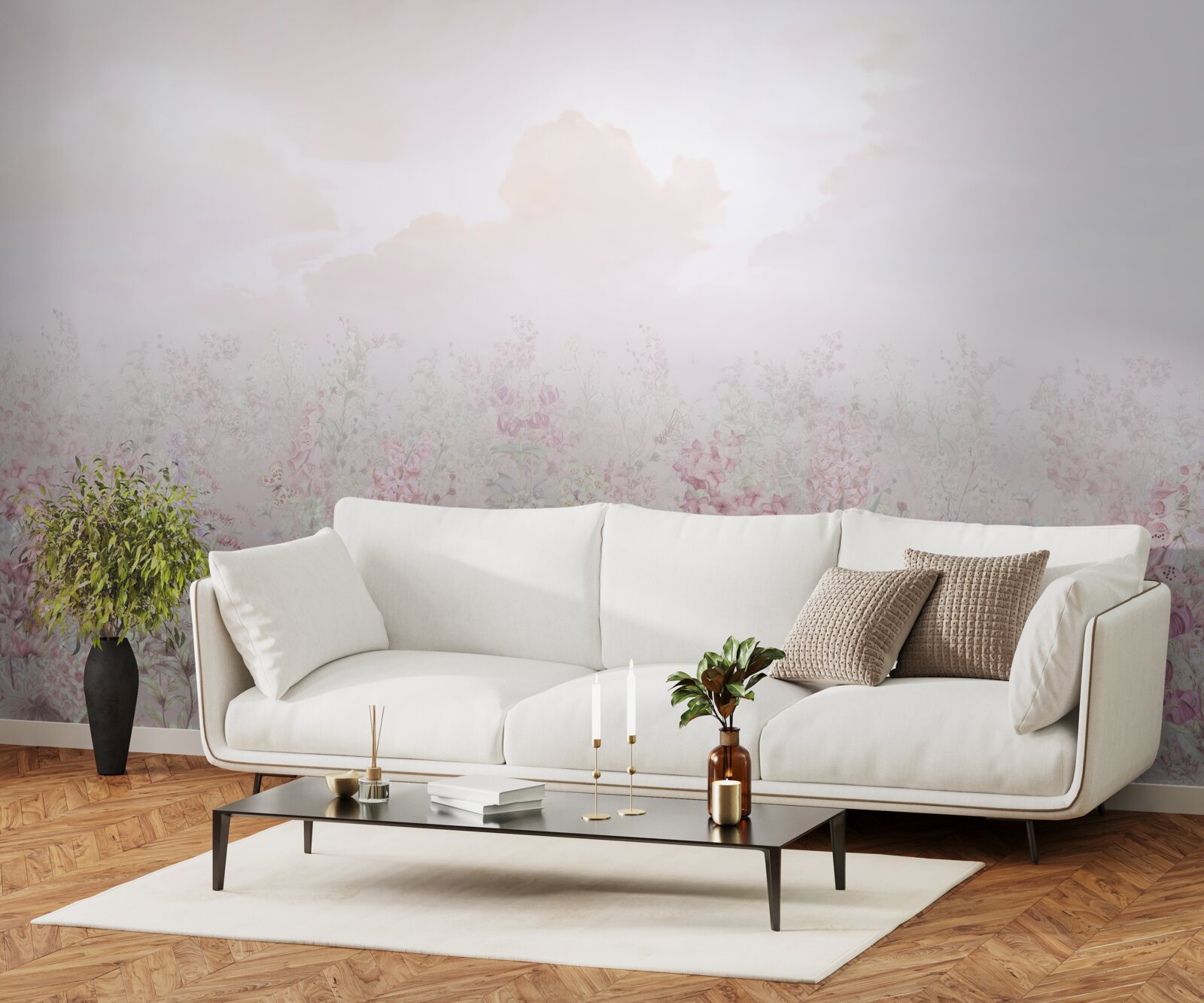 Fototapeta Łąka usiana kwiatami