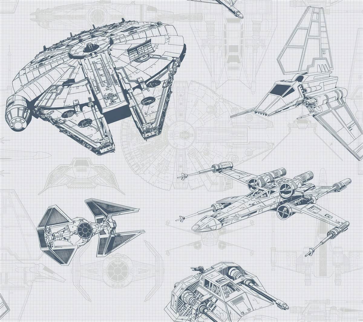 Fototapeta schematy różnych samolotów