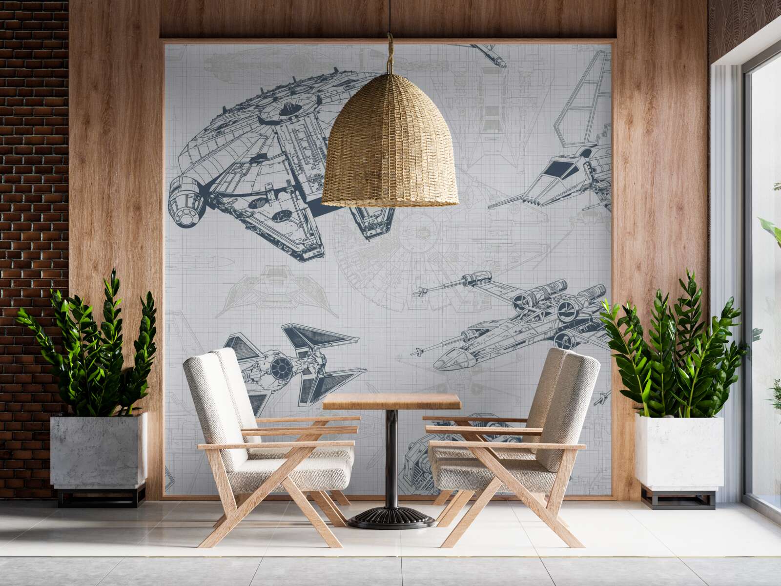 Fototapeta schematy różnych samolotów