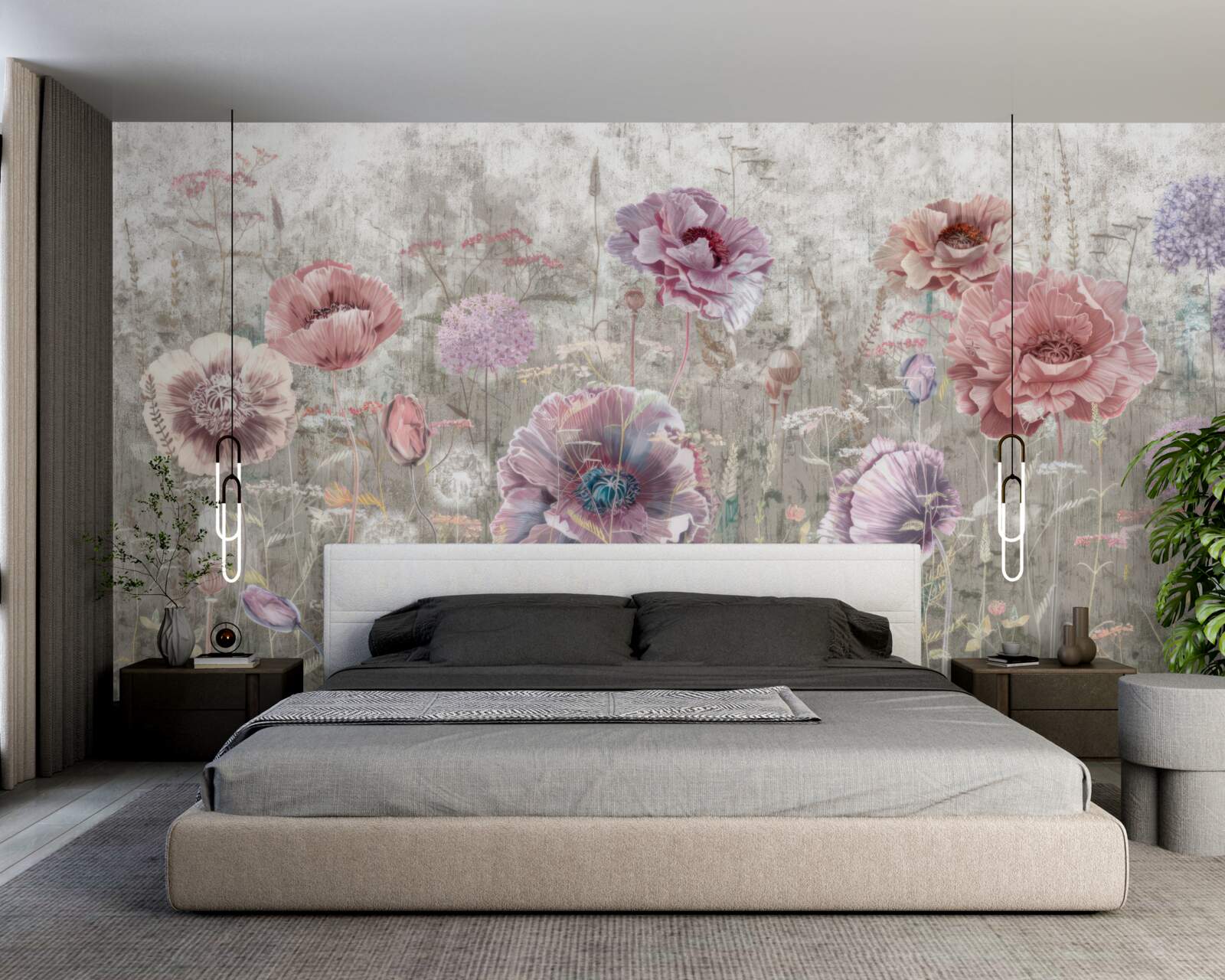 Fototapeta maki wszystkich kolorów na łące