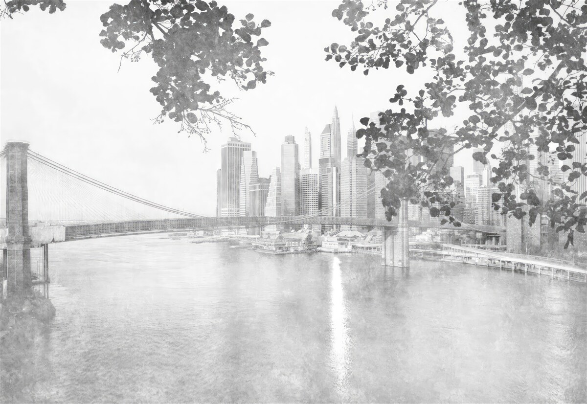 Fototapeta czarno-biały nowy jork