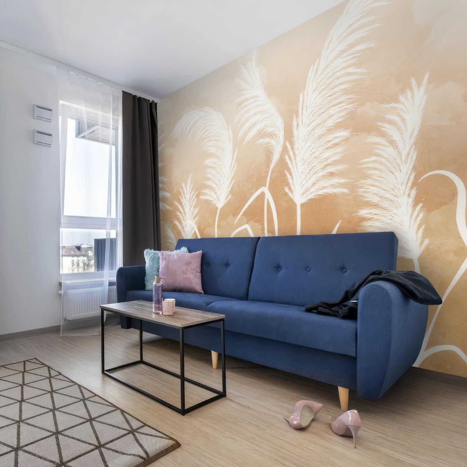 Fototapeta białe liście trzepoczą na wietrze