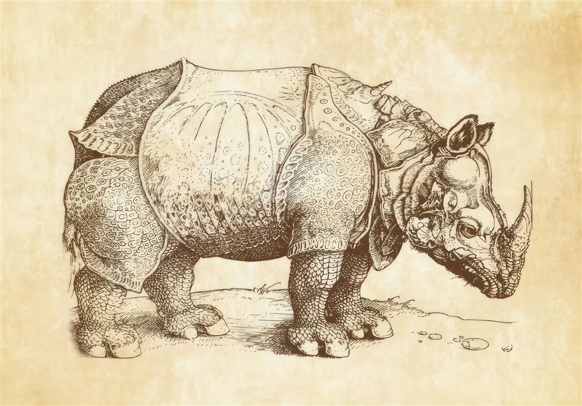 Fototapeta silny nosorożec