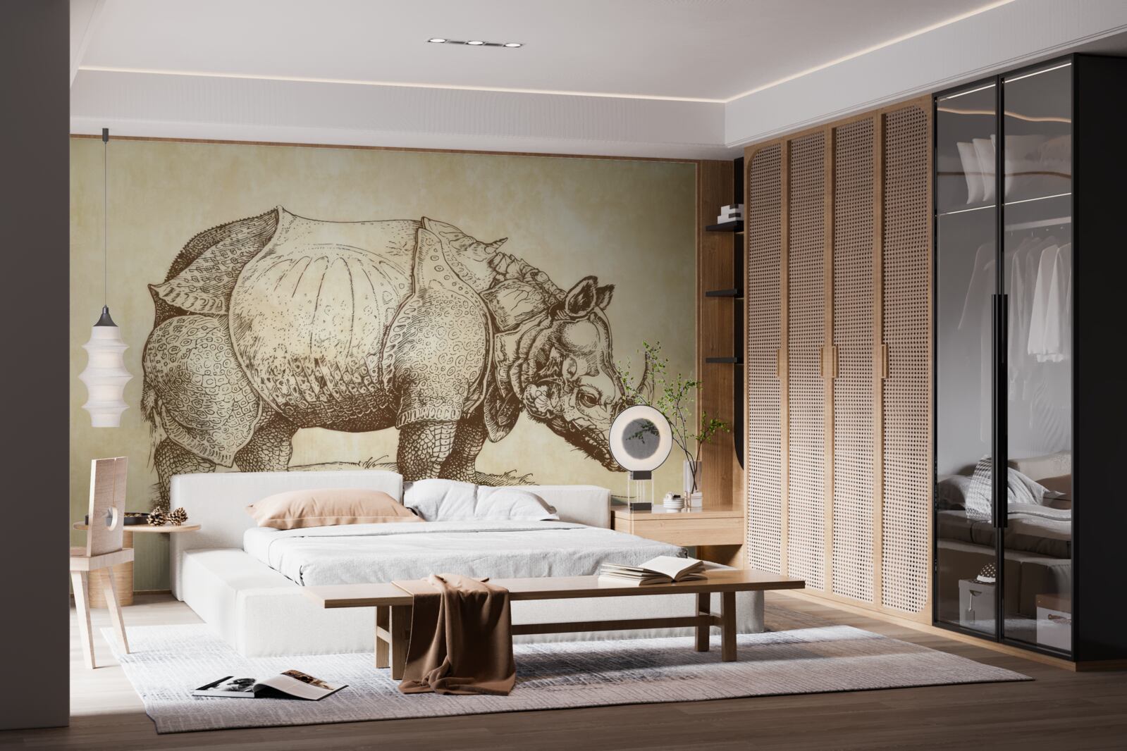 Fototapeta silny nosorożec