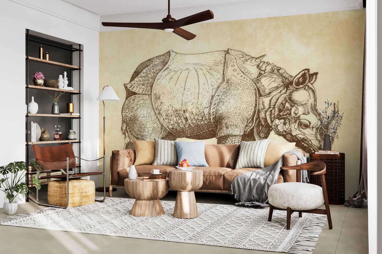 Fototapeta silny nosorożec