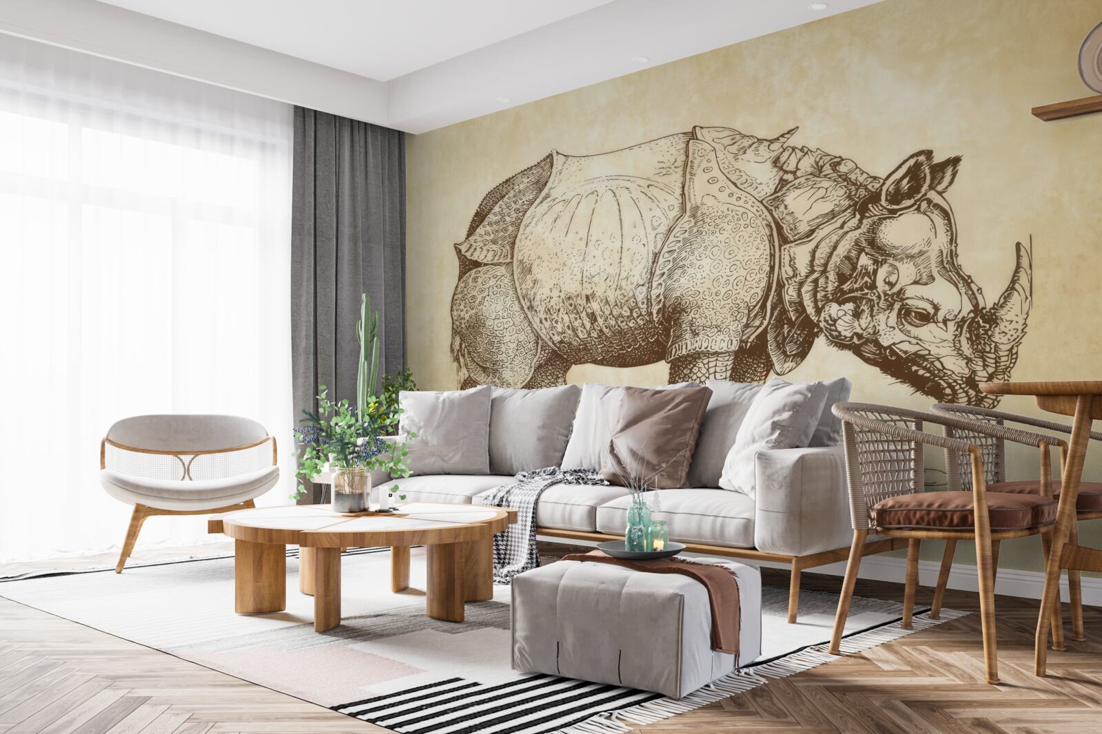 Fototapeta silny nosorożec