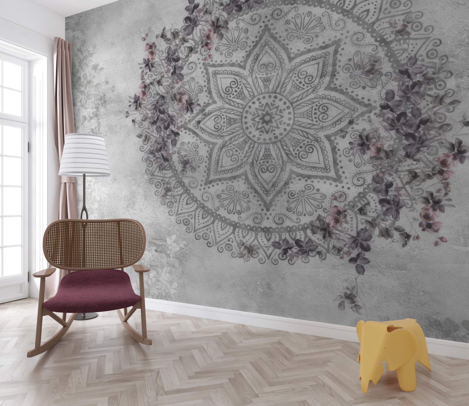 Fototapeta piękny obraz wśród kwiatów