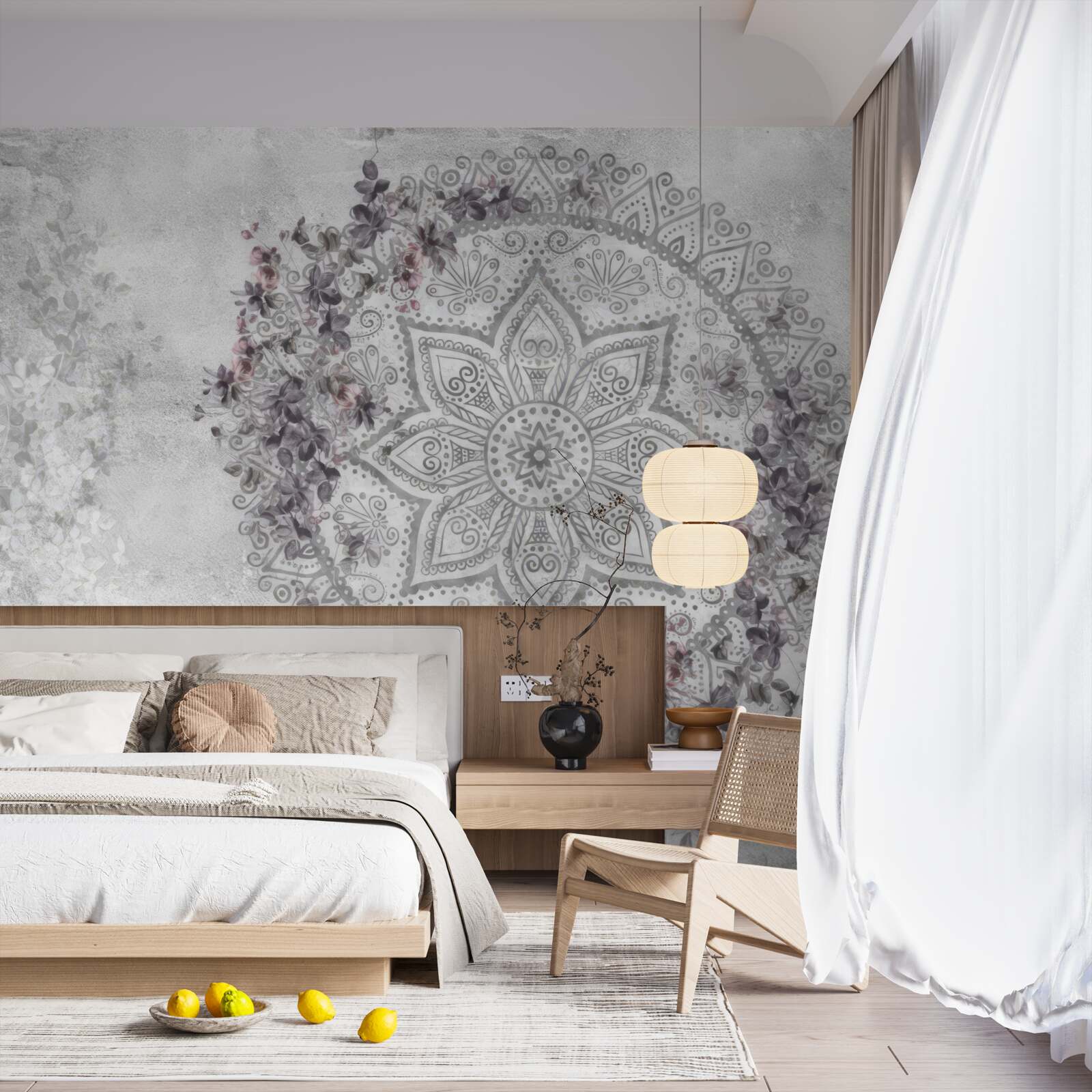 Fototapeta piękny obraz wśród kwiatów