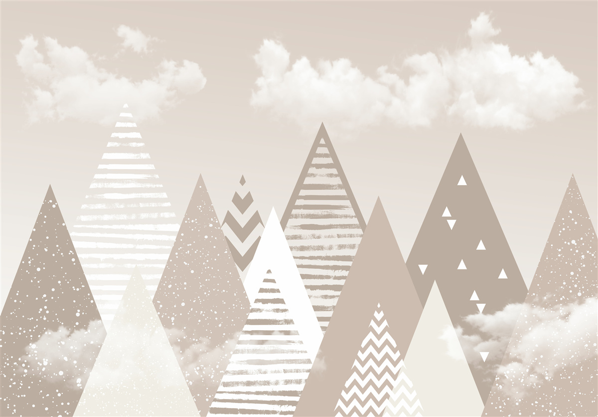 Fototapeta góry chmur w abstrakcji