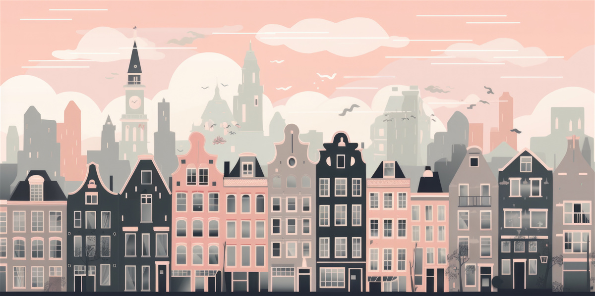 Fototapeta Świt oświetla miasto