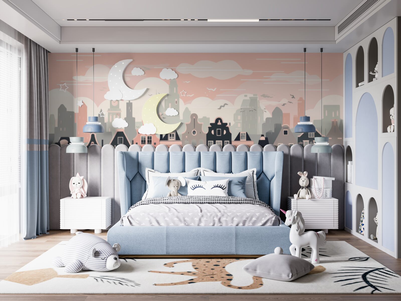 Fototapeta Świt oświetla miasto